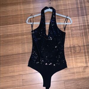 BCBG Sequin Bodysuit